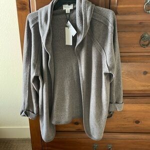 For The Republic Women’s Gray Cardigan Sweater Size Medium NWT